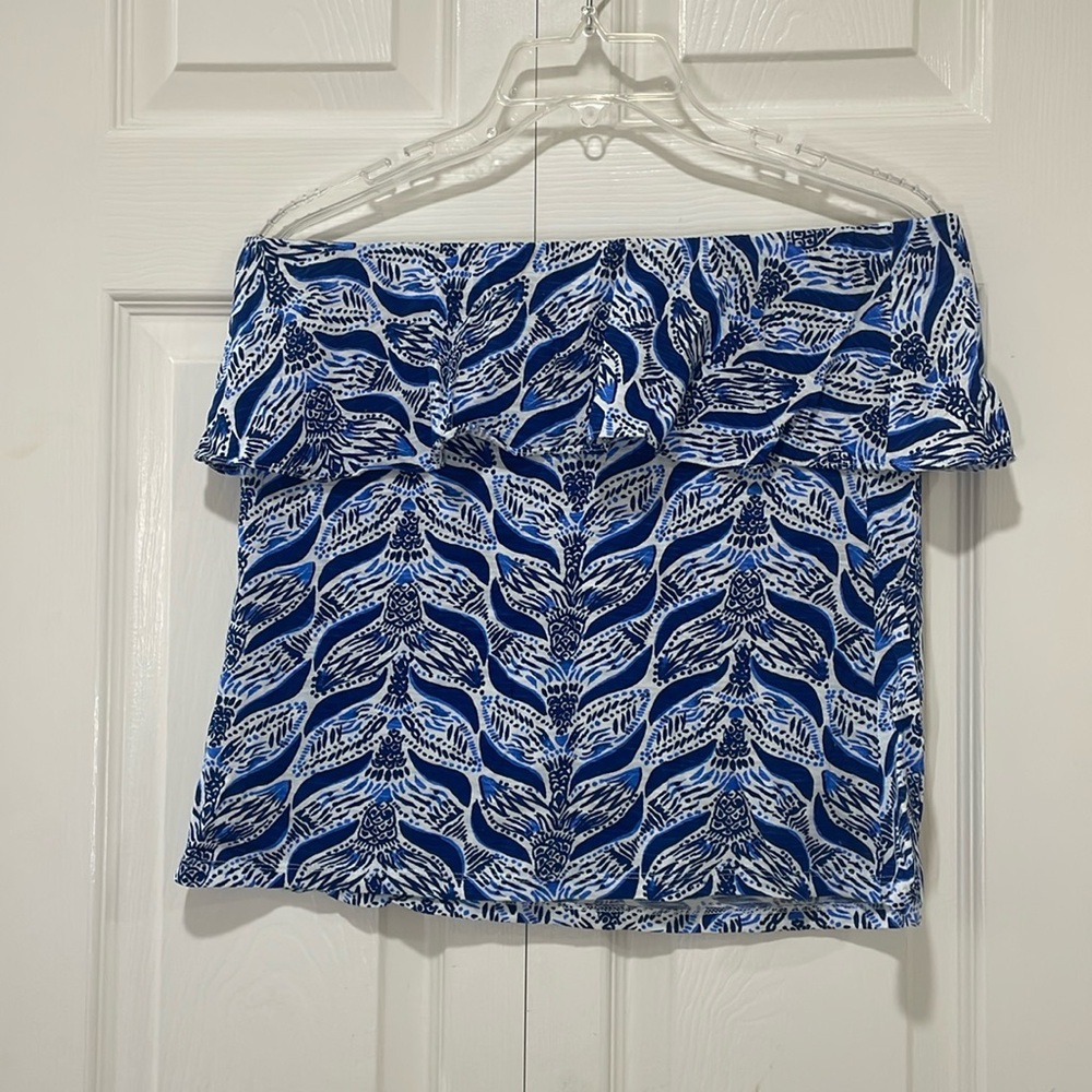 Ruffle bandeau top